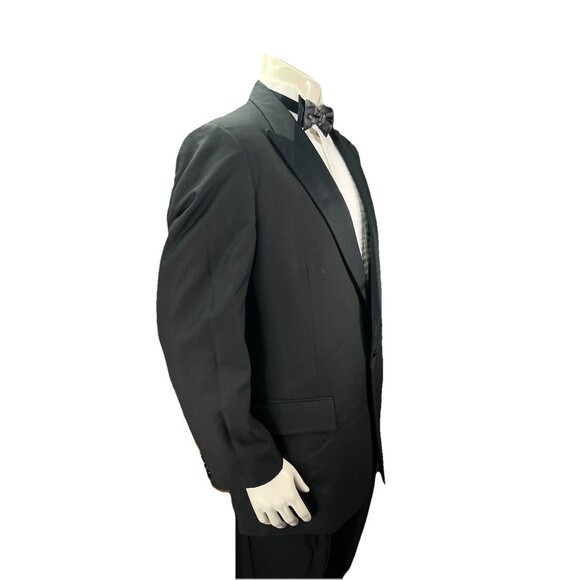 Christian Dior Tuxedo Jacket Vintage Suit Blazer Playboy Smoking Coat Mens 42L - Picture 5 of 12